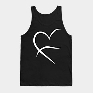 Minimal Heart Design Tank Top